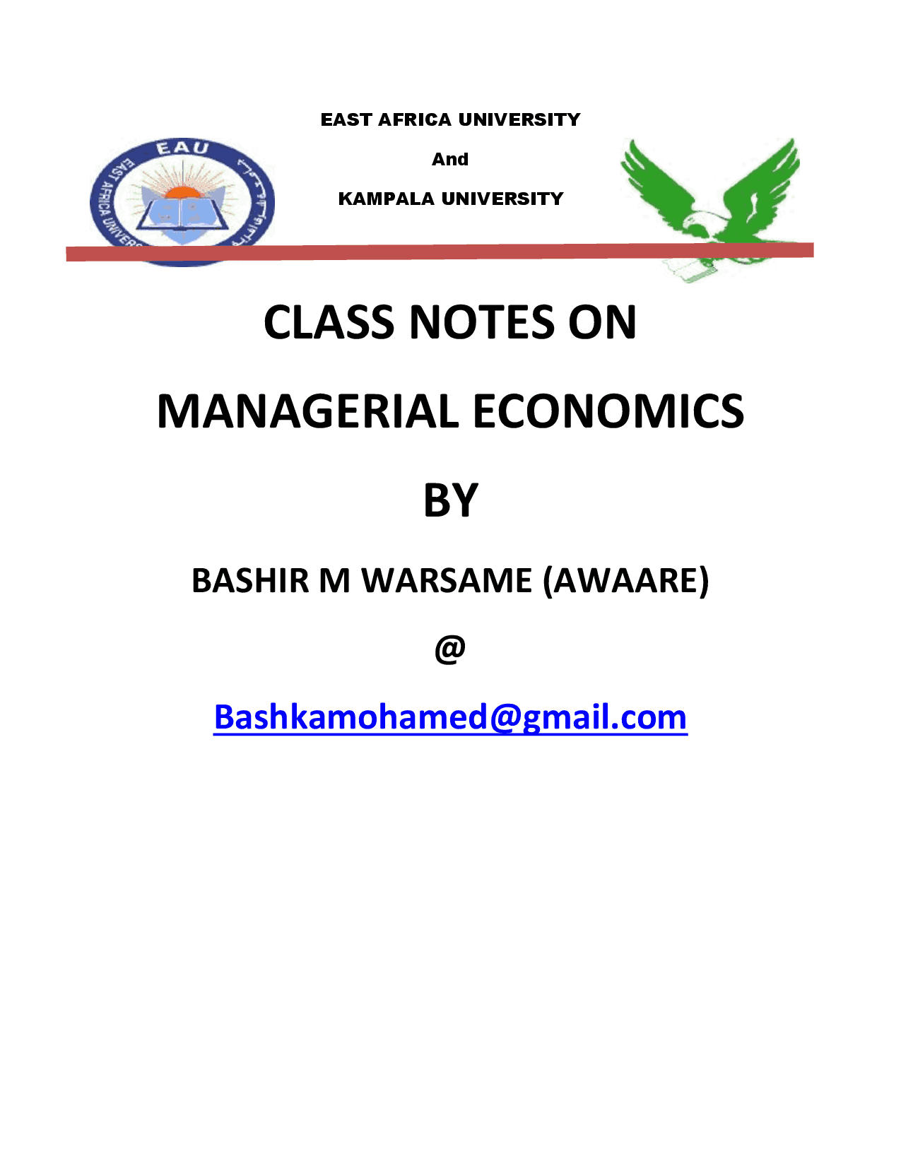 A note on microeconomics for strategists pdf